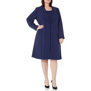 NWT Le Suit Womens Jacket/Dress Suit Indigo Size 10